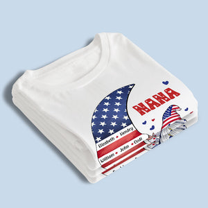 Nana, on t'aime toujours - T-shirt unisexe personnalisé, sweat à capuche, sweat-shirt - 4 juillet, cadeau d'anniversaire pour grand-mère