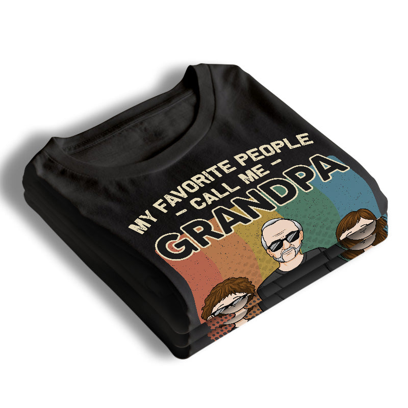Heureux d'être appelé grand-père - T-shirt, sweat à capuche, sweat-shirt unisexe personnalisé pour la famille - Cadeau pour grand-père, papa