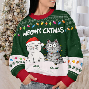 Ne m'oublie pas Père Noël - Sweat-shirt personnalisé pour chien et chat - Pull en laine unisexe - Cadeau de Noël pour les propriétaires et les amoureux des animaux