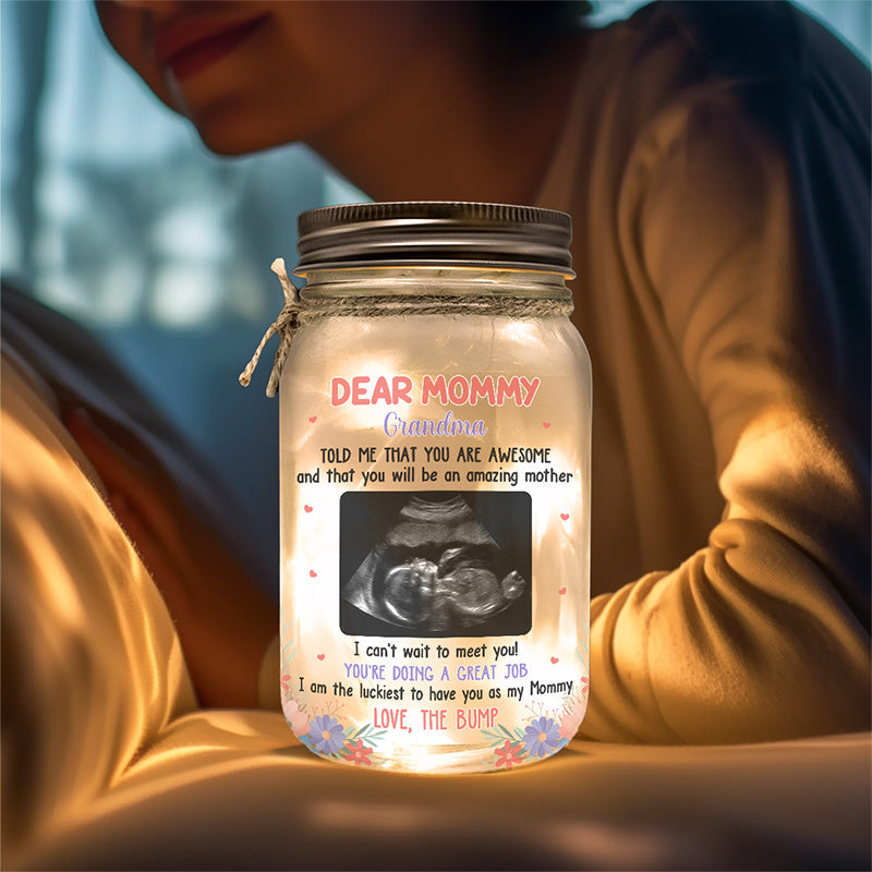 Photo personnalisée : vous serez une mère formidable ! Lampe en pot Mason personnalisée pour la famille ! Cadeau de naissance, cadeau pour la première maman
