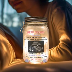 Photo personnalisée : vous serez une mère formidable ! Lampe en pot Mason personnalisée pour la famille ! Cadeau de naissance, cadeau pour la première maman