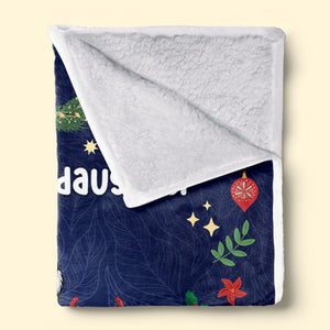 À ma petite-fille adorée - Couverture familiale personnalisée - Cadeau de Noël de maman, grand-mère