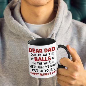 Nous sommes heureux d'avoir tiré de la vôtre - Tasse personnalisée avec accents personnalisés pour la famille - Cadeau de fête des pères, d'anniversaire pour papa
