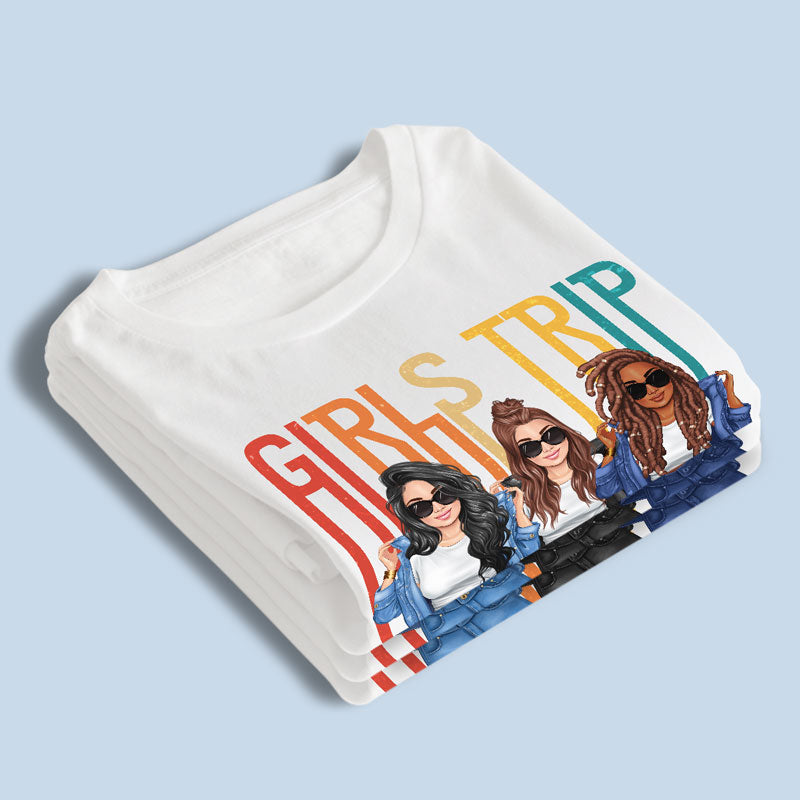 Let's Go Girls - T-shirt unisexe personnalisé pour meilleure amie - Vacances d'été, cadeau pour meilleure amie, meilleure amie, sœurs