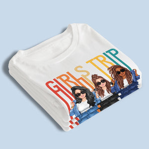 Let's Go Girls - T-shirt unisexe personnalisé pour meilleure amie - Vacances d'été, cadeau pour meilleure amie, meilleure amie, sœurs