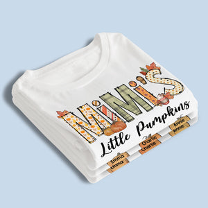 Grand-mère Petite Citrouille - T-shirt, sweat à capuche, sweat-shirt unisexe personnalisé pour la famille - Cadeau d'automne pour grand-mère