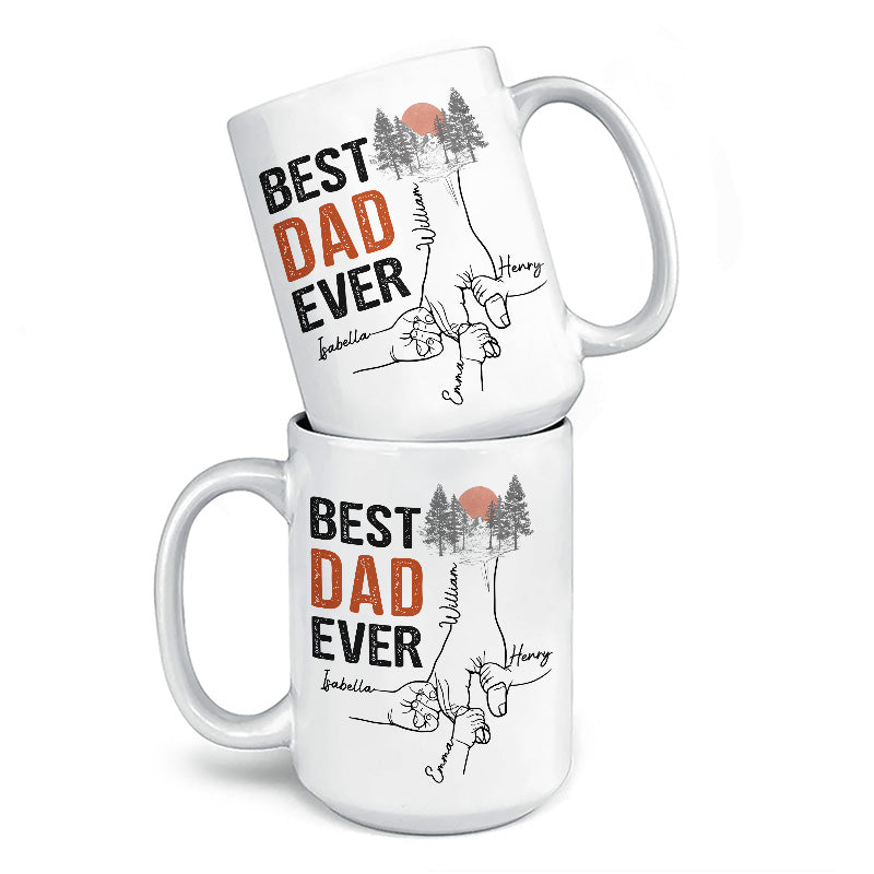 Tu es le meilleur papa du monde - Mug personnalisé pour la famille - Cadeau de fête des pères, d'anniversaire pour papa, grand-père