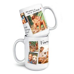 C'est nous, un peu fous - Mug personnalisé pour la famille - Cadeau pour les membres de la famille