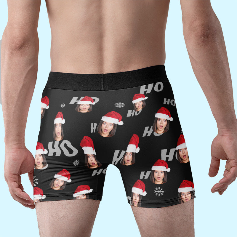 Photo personnalisée : vous seul pouvez faire tinter ces cloches ! Boxer personnalisé amusant, boxer pour homme ! Cadeau de Noël pour petit ami, mari, anniversaire
