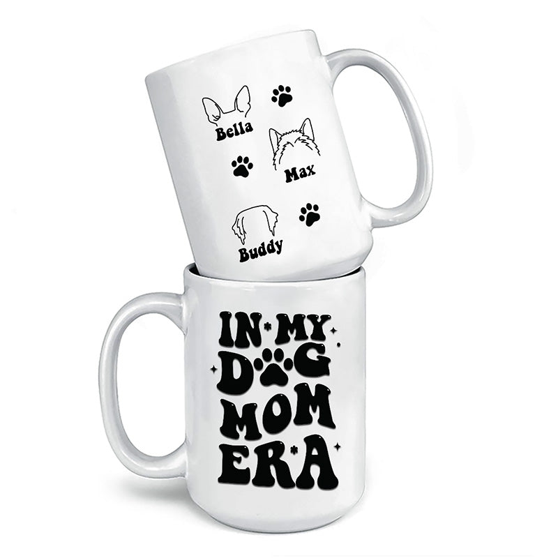 À l'ère de ma maman chien - Mug personnalisé pour chien et chat - Cadeau pour les propriétaires et les amoureux des animaux