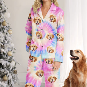 Pyjama personnalisé avec photo pour chiens et chats - Cadeau de Noël pour propriétaires et amoureux des animaux