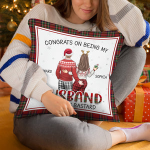 De toutes les choses étranges - Coussin personnalisé pour couple - Cadeau de Noël pour mari et femme, anniversaire
