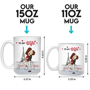 Je veux juste être tout pour toi - Tasse personnalisée pour couple - Cadeau pour mari et femme, anniversaire