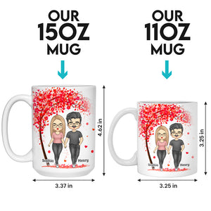 Je veux juste te tenir la main pour toujours - Tasse personnalisée pour couple - Cadeau pour mari et femme, anniversaire
