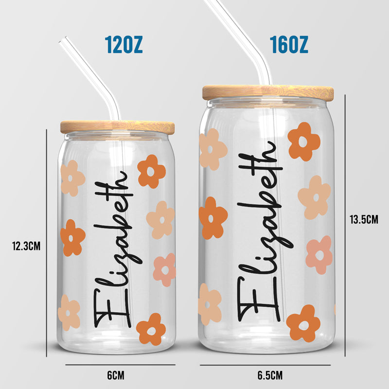 Chaque fleur est une âme qui s'épanouit dans la nature - Tasse en verre personnalisée, tasse à café glacé - Cadeau d'anniversaire, cadeau pour vous-même