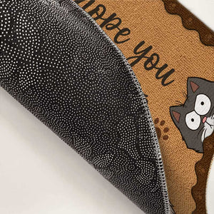 J'espère que vous aimez le chat - Tapis décoratif personnalisé pour chat - Cadeau pour les propriétaires d'animaux et les amoureux des animaux