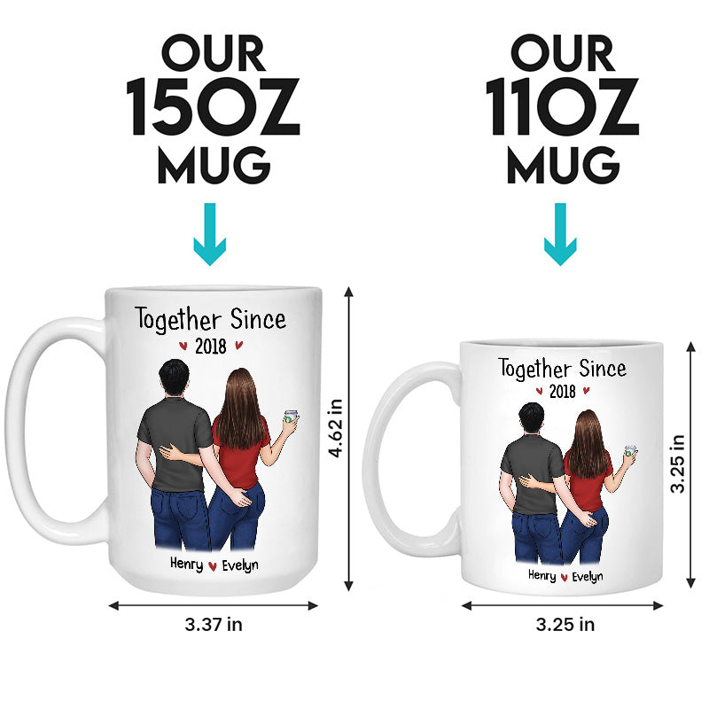 Tu es mon âme sœur - Tasse personnalisée pour couple - Cadeau pour mari et femme, anniversaire
