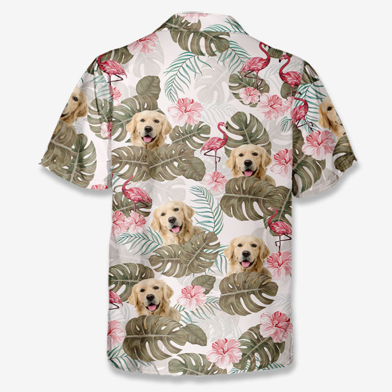T-shirt hawaïen tropical unisexe personnalisé avec photo « L'été approche » pour chien et chat - Cadeau vacances d'été, cadeau pour propriétaires d'animaux et amoureux des animaux