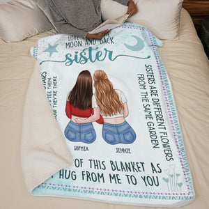 Sisters Are Like Stars - Bestie Personalized Custom Blanket - Gift For Best Friends, BFF, Sisters