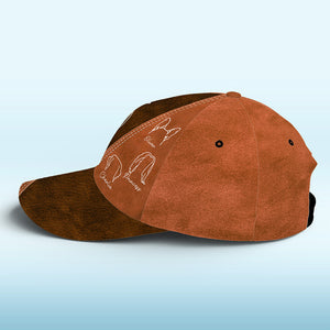Juste une fille qui aime les animaux - Casquette personnalisée pour chien et chat, casquette classique à imprimé intégral - Cadeau pour les propriétaires et les amoureux des animaux