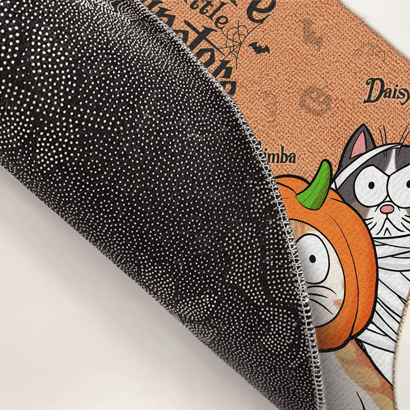 Nous vous surveillons, soyez prudent ! Tapis décoratif personnalisé pour chat - Cadeau d'Halloween pour les propriétaires d'animaux et les amoureux des animaux