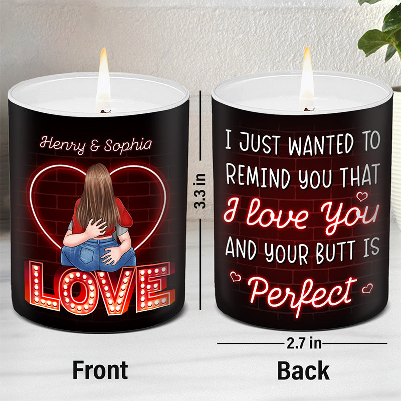 A Candle To Remind That I Love You - Couple Personalized Custom Smokeless Scented Candle - Gift For Husband Wife, Anniversary