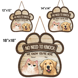 Cette maison est gouvernée par nous - Panneau en bois personnalisé pour chien et chat - Cadeau de pendaison de crémaillère pour propriétaires d'animaux et amoureux des animaux