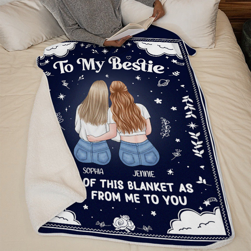 Mon câlin pour toi - Couverture personnalisée Bestie - Cadeau pour meilleures amies, BFF, sœurs