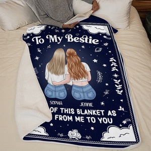 Mon câlin pour toi - Couverture personnalisée Bestie - Cadeau pour meilleures amies, BFF, sœurs