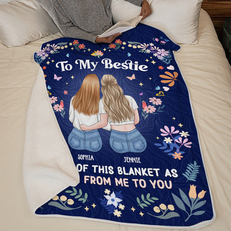Je veux te faire un câlin, ma meilleure amie ! Couverture personnalisée pour meilleure amie ! Cadeau pour les meilleures amies, les meilleures amies et les sœurs