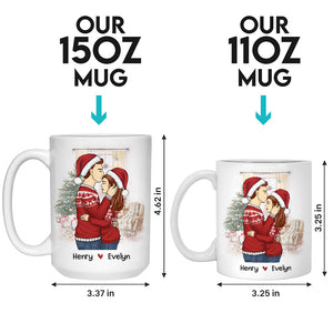 Félicitations pour être mon mari, tu as de la chance - Tasse personnalisée pour couple - Cadeau de Noël pour mari et femme, anniversaire