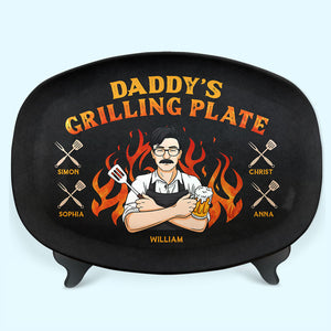 Mon père adore cuisiner pour moi - Plateau personnalisé familial - Cadeau de fête des pères et d'anniversaire pour papa