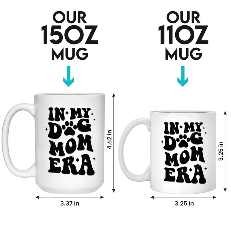 À l'ère de ma maman chien - Mug personnalisé pour chien et chat - Cadeau pour les propriétaires et les amoureux des animaux