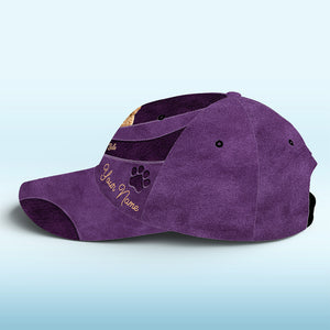Casquette personnalisée avec photo « Les chiens ne me mordent jamais, juste les humains » - Casquette personnalisée pour chien et chat, imprimé intégral - Cadeau pour propriétaires et amoureux des animaux