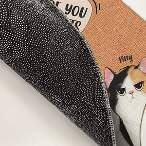 Les chats dominent le monde - Tapis décoratif personnalisé pour chat - Cadeau pour les propriétaires et les amoureux des animaux