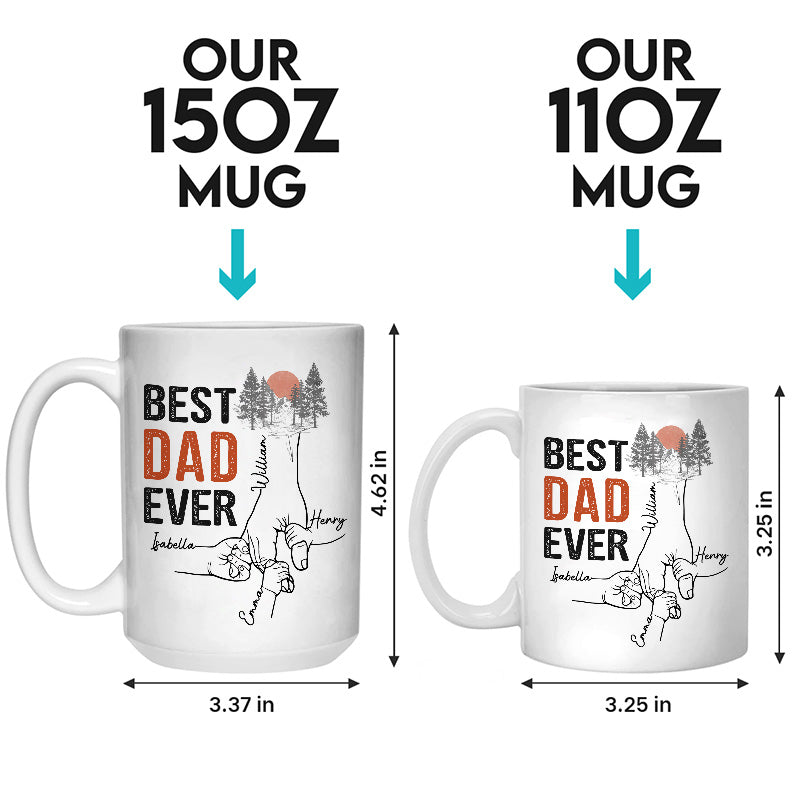 Tu es le meilleur papa du monde - Mug personnalisé pour la famille - Cadeau de fête des pères, d'anniversaire pour papa, grand-père