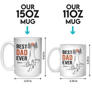 Tu es le meilleur papa du monde - Mug personnalisé pour la famille - Cadeau de fête des pères, d'anniversaire pour papa, grand-père