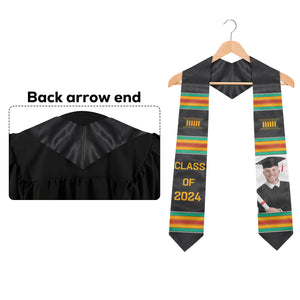 Cérémonie de remise des diplômes 2024 - Étole de remise des diplômes personnalisée - Télécharger une image, cadeau de remise des diplômes