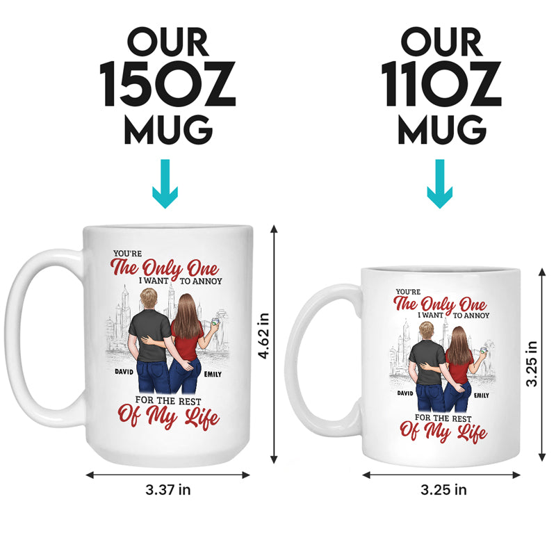 Mon numéro un, toujours - Tasse personnalisée pour couple - Cadeau pour mari et femme, anniversaire