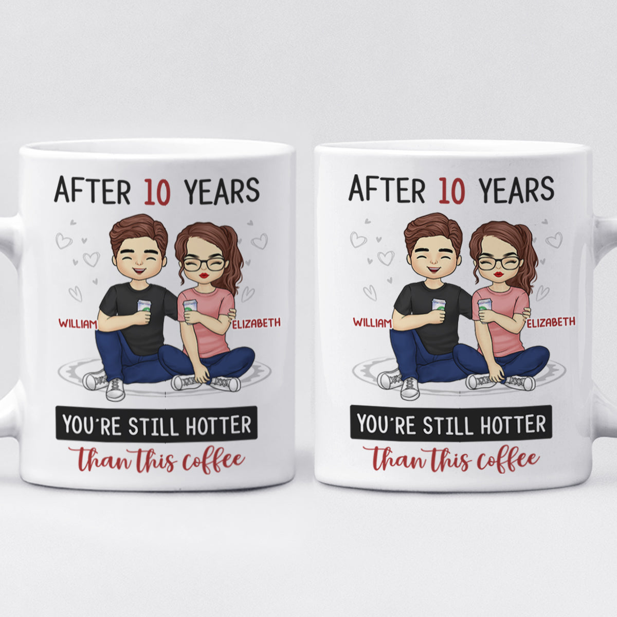 Tu es le seul - Tasse personnalisée pour couple - Cadeau pour mari et femme, anniversaire