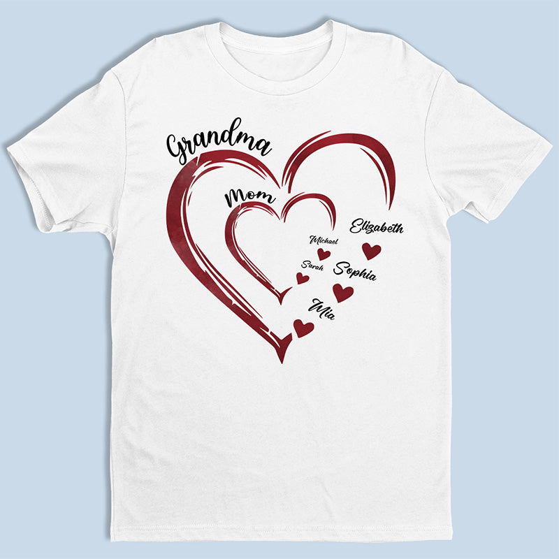 Les Amoureux de Maman - T-shirt, sweat à capuche et sweat-shirt unisexe personnalisé pour la famille - Cadeau pour grand-mère