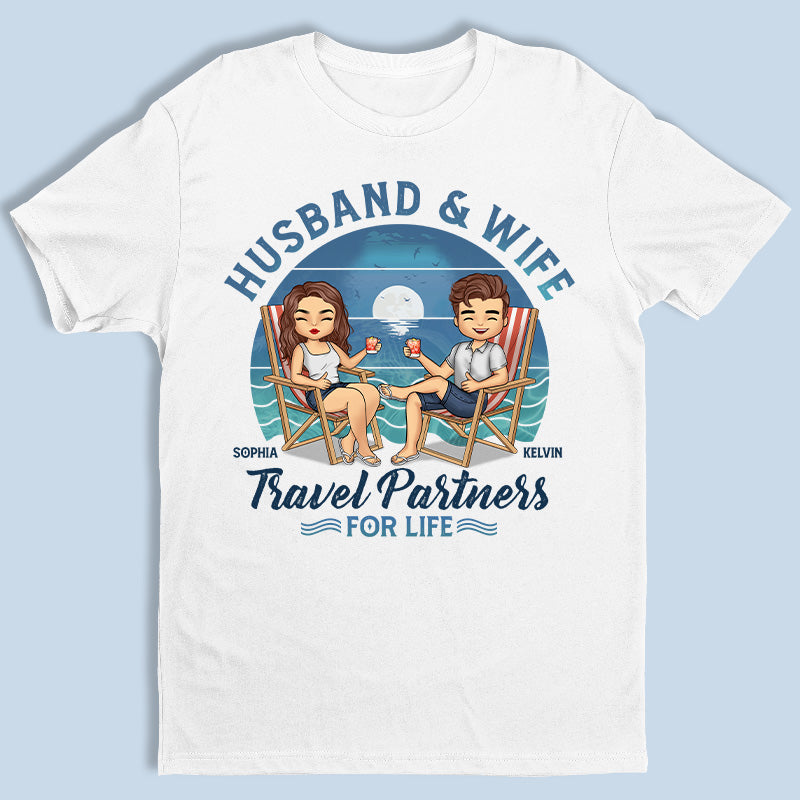 Nous sommes partenaires de voyage pour la vie - T-shirt unisexe personnalisé, sweat à capuche, sweat-shirt - Cadeau pour mari et femme, anniversaire