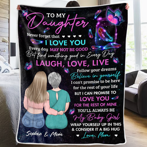Tu seras toujours ma petite fille - Couverture personnalisée pour la famille - Cadeau de maman