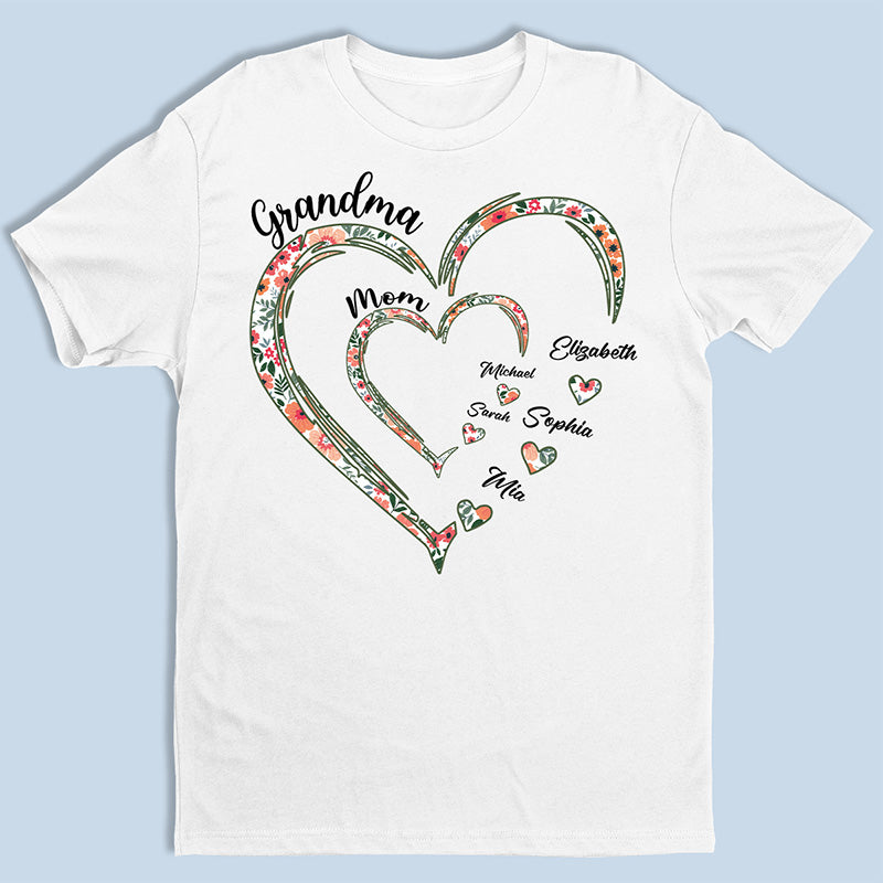L'amour d'une grand-mère est éternel - T-shirt, sweat à capuche et sweat-shirt unisexe personnalisé pour la famille - Cadeau pour maman et grand-mère