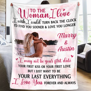 Couverture personnalisée avec photo « Je te trouverai plus tôt » - Cadeau pour mari et femme, anniversaire