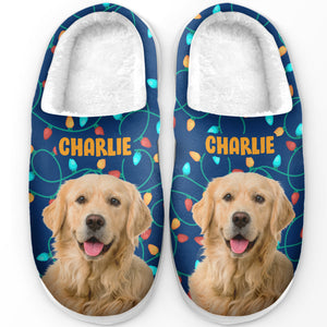 Chaussons personnalisés avec photo de l'animal le plus cool de tous les temps - Chaussons moelleux personnalisés pour chiens et chats - Cadeau de Noël pour propriétaires et amoureux des animaux