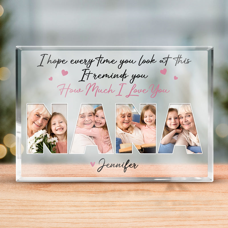 Photo personnalisée « Nous aurons toujours besoin de vous » - Plaque rectangulaire en acrylique personnalisée pour la famille - Cadeau pour maman, grand-mère