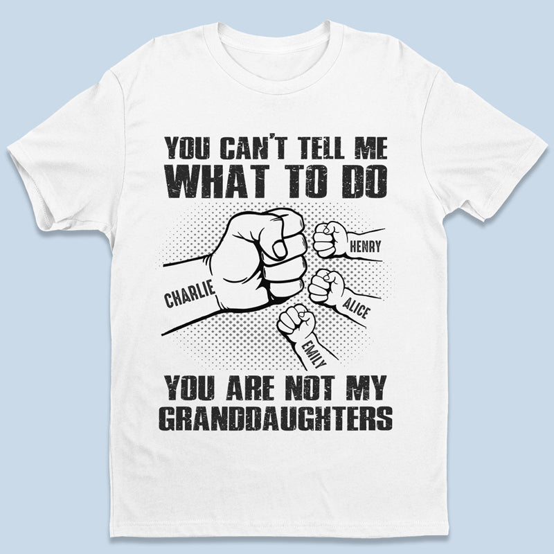 Seuls mes petits-enfants peuvent - T-shirt unisexe personnalisé, sweat à capuche, sweat-shirt - Cadeau de fête des pères, d'anniversaire pour papa, grand-père