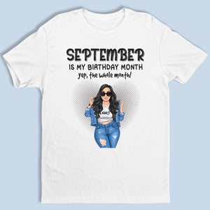 C'est mon mois d'anniversaire - T-shirt, sweat à capuche et sweat-shirt unisexe personnalisé pour la famille - Cadeau d'anniversaire pour les membres de la famille