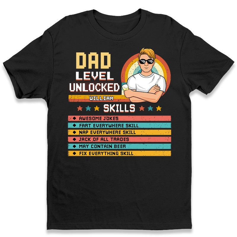 Les meilleures compétences de mon père - T-shirt unisexe personnalisé, sweat à capuche, sweat-shirt - Cadeau de fête des pères et d'anniversaire pour papa